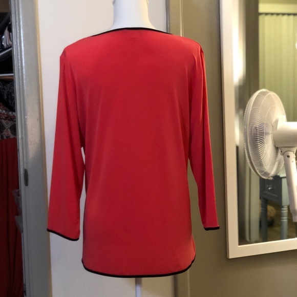 NWOT Calvin Klein Pink Zip Neck Top - Picture 11 of 11